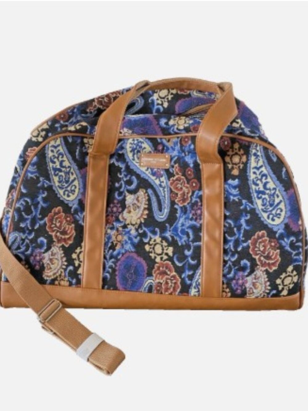 NWOT ADRIANNE VITTADINI Paisley Tapestry Large Weekender Travel Bag